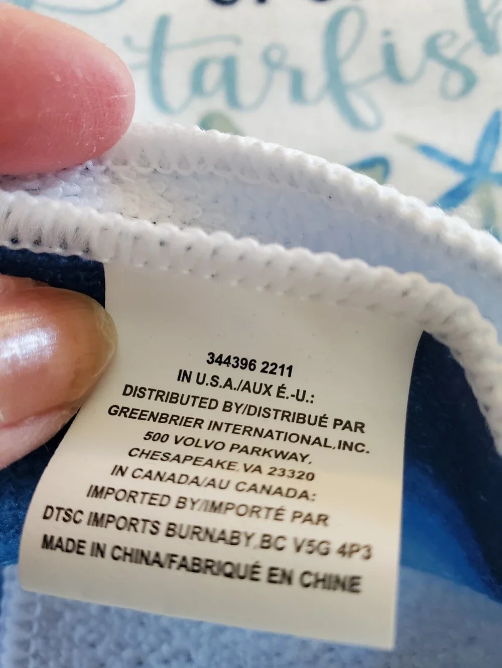 2 Starfish Hand Towels